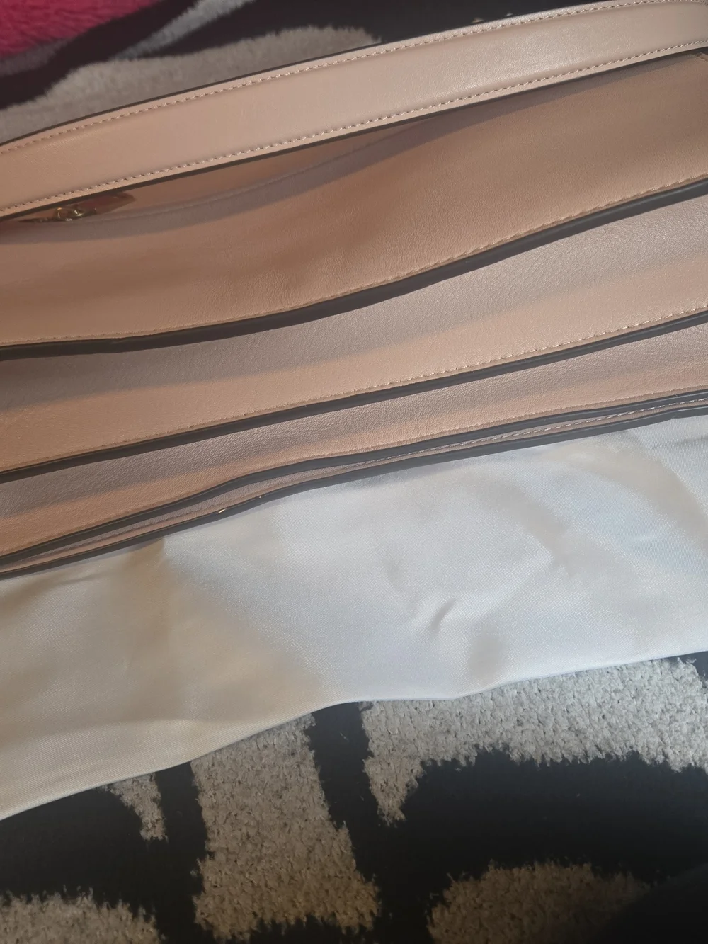 Coach Pink Shoulder Bag with Gold Chain